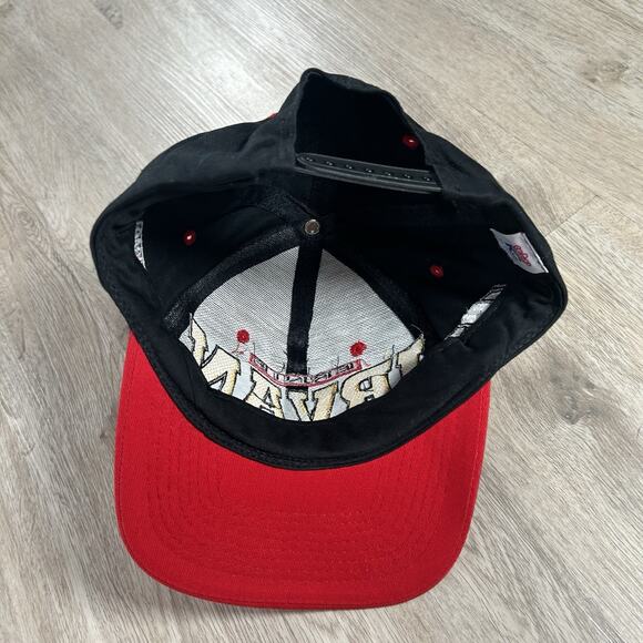 Vintage Ernie‎ Irvan NASCAR Hat Snapback Black Red Racing KC Cap - Picture 3 of 9